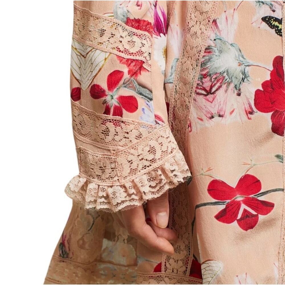 Koravilas Tessa Dress Floral Lace Cottagecore Coquette Dainty Boho Chic Sz 12 - Picture 3 of 14
